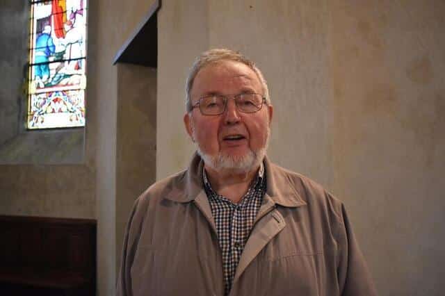 L'abbé Bérard Jehan, membre de l'association de sauvegarde du patrimoine de la Ronde-Haye (ASPRO). Ouest-France photo l'abbé berard jehan, membre de l'association de sauvegarde du patrimoine de la ronde-haye (aspro). © ouest-france