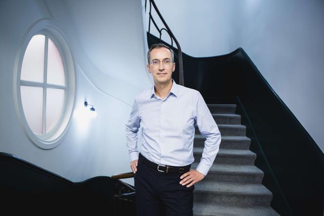 Le milliardaire Pierre-Edouard Stérin, soutien du projet d’internat catholique de Nouan-le-Fuzelier, à Paris, le 9 septembre 2023.